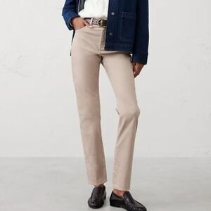 Banana Republic Pewter Grey Slim High Rise Velvet Pants NIP